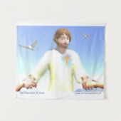 Transfiguratie van Jezus Wandkleed (Voorkant (horizontaal))