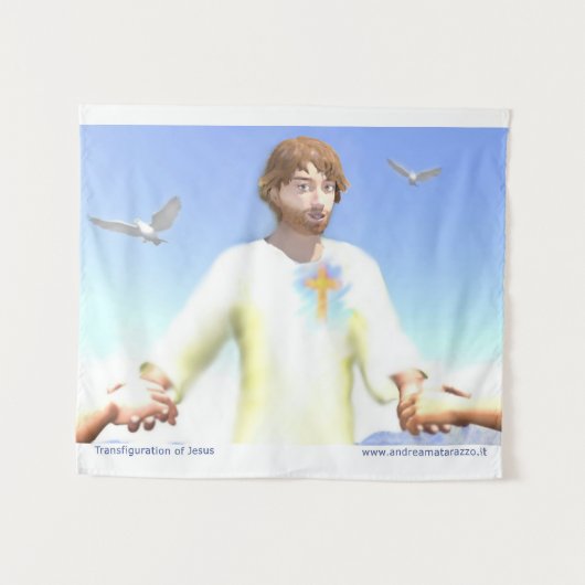 Transfiguratie van Jezus Wandkleed (Voorkant (horizontaal))
