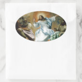 Transfiguration_by_Lodovico_Carracci. Ovale Sticker (Tas)