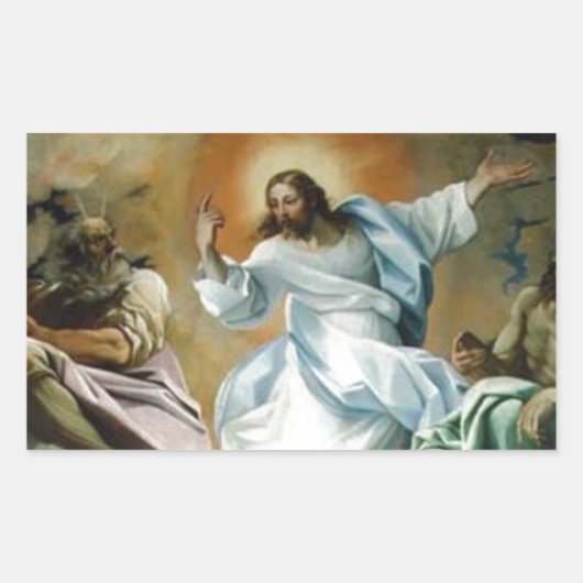 Transfiguration_by_Lodovico_Carracci. Rechthoekige Sticker (Voorkant)