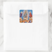 Transfiguration Orthodox Christian Icon Vierkante Sticker (Tas)