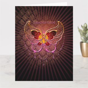 Transform Butterfly Moth - Wenskaart Kaart