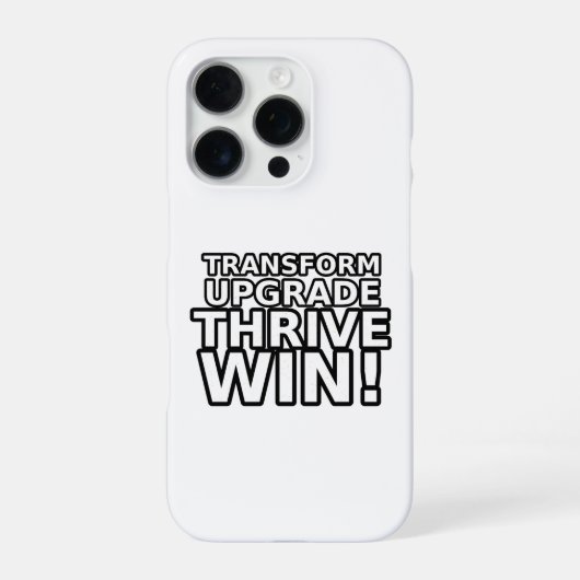 Transform Upgrade Thrive Win iPhone Hoesje (Achterkant)