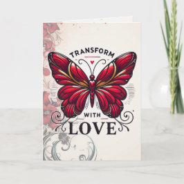 Transform with Love Greeting Card – Elegant Butter Kaart