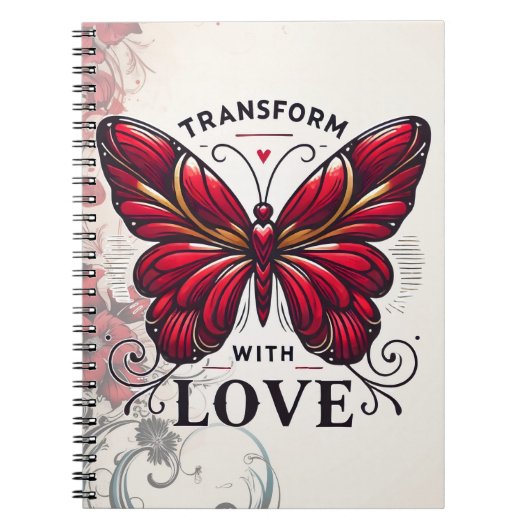 Transform with Love Journal – Self-Discovery Noteb Notitieboek (Voorkant)