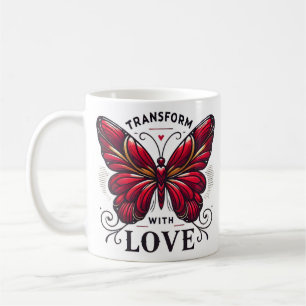 Transform with Love Mug – Crimson Butterfly Gift Koffiemok