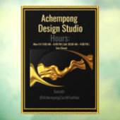 Transform Your Entrance with the Achempong Gold Wa Raamsticker (Vel 3)