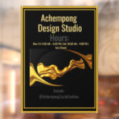 Transform Your Entrance with the Achempong Gold Wa Raamsticker (Vel 2)