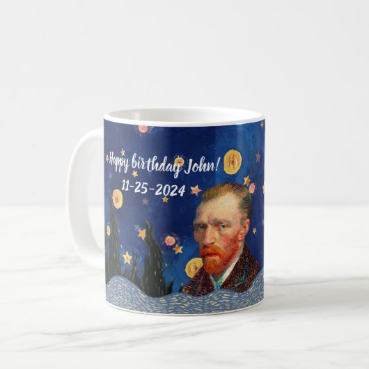 Transform Your Space with Van Gogh's Starry Night  Koffiemok (Voorkant links)