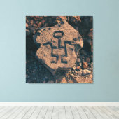 Transform Your Walls Into a Sacred Story Southwest Canvas Afdruk (Insitu (Houten vloer))
