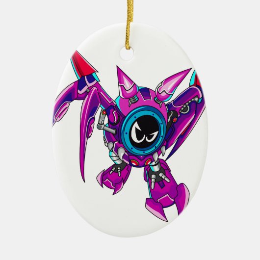 Transformable Battler Zauhawk Keramisch Ornament (Voorkant)