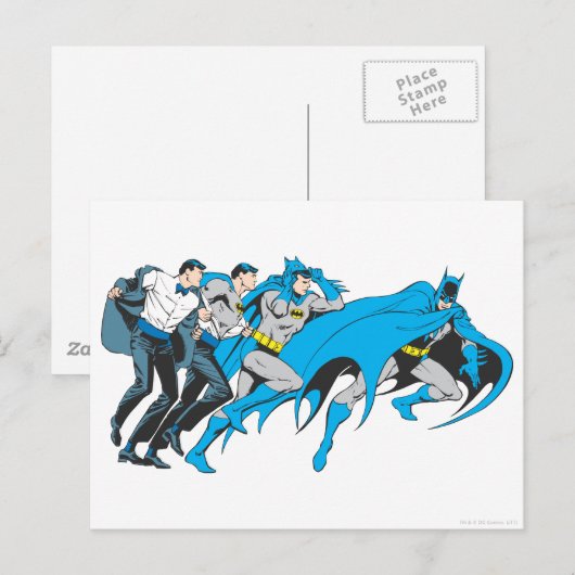 Transformatie Batman/Bruce Briefkaart (Voorkant / Achterkant)