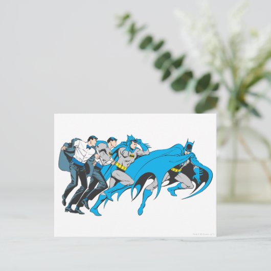 Transformatie Batman/Bruce Briefkaart (Staand voorkant)