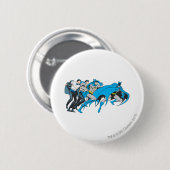 Transformatie Batman/Bruce Ronde Button 5,7 Cm (Voorkant /achterkant)