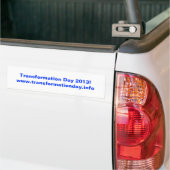 Transformatie Dag 2013! bumpersticker (Op Truck)