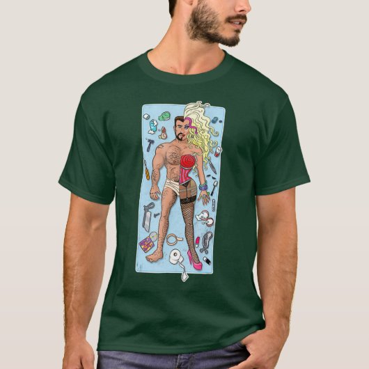 TRANSFORMATIE DINSDAG Bold Drag Queen's hirt T-shirt (Voorkant)