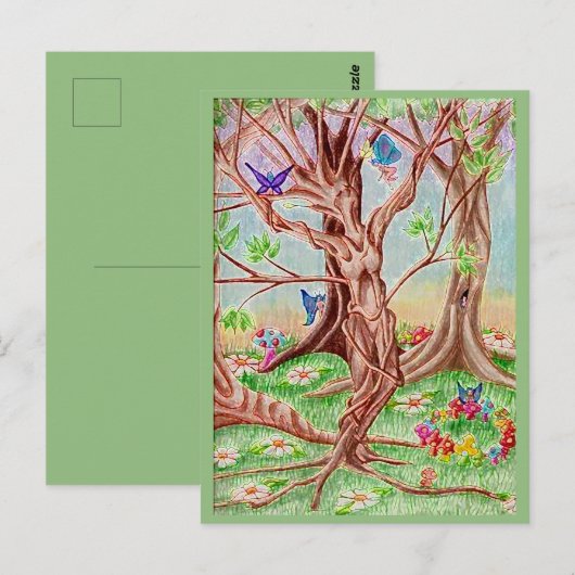"Transformatie"-illustratie Briefkaart (Voorkant / Achterkant)