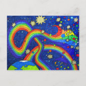 Transformatie in blauw Briefkaart (Voorkant)