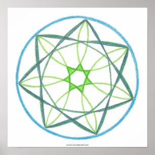 Transformatie Mandala #2 Poster