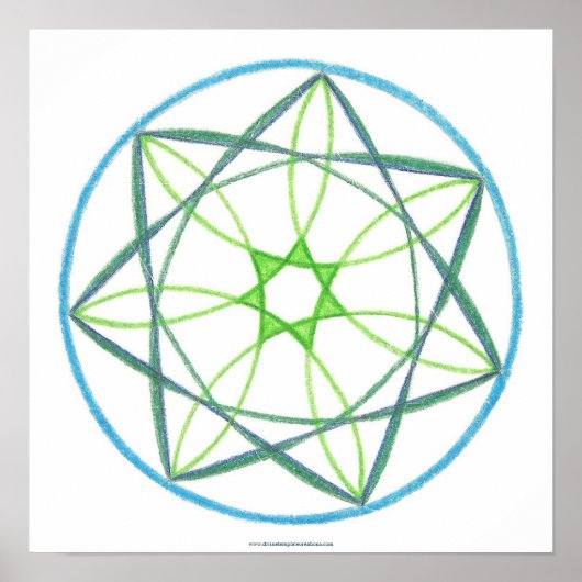 Transformatie Mandala #2 Poster (Voorkant)