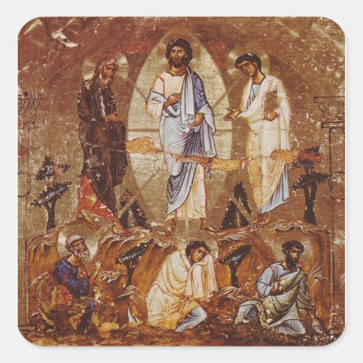 Transformatie op Mt Sinai Vierkante Sticker (Voorkant)