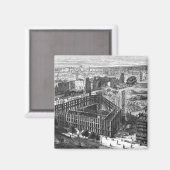 Transformatie Parijs: Gebouw in 1861 Magneet (Voorkant / Achterkant)