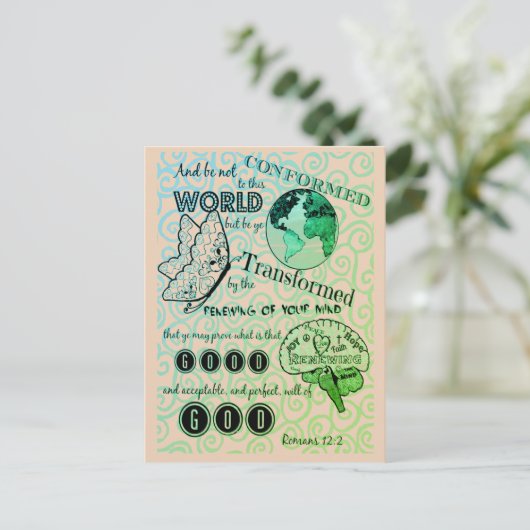Transformatie Romans 12:2 Briefkaart (Staand voorkant)
