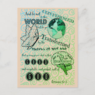 Transformatie Romans 12:2 Briefkaart