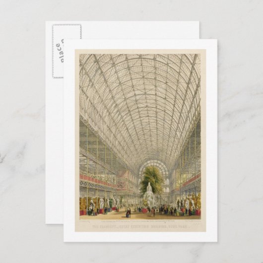 Transformatie van het Kristalpaleis, café per dag  Briefkaart (Voorkant / Achterkant)