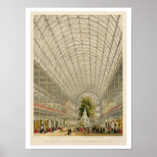 Transformatie van het Kristalpaleis, café per dag  Poster