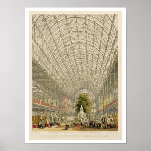 Transformatie van het Kristalpaleis, café per dag  Poster (Voorkant)
