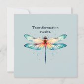 Transformatie wacht - Kleurrijke Dragonfly (Voorkant)