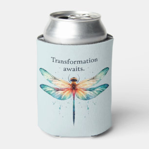 Transformatie wacht - Kleurrijke Dragonfly Blikjeskoeler