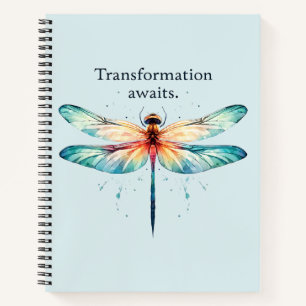 Transformatie wacht - Kleurrijke Dragonfly Notitieboek