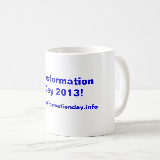 Transformatiedag 2013! Mok (Voorkant rechts)