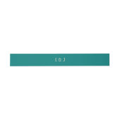 Transformatief Turquoise Modern  Hedendaags Huweli Uitnodigingen Wikkel (Vlak)