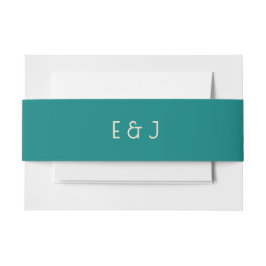 Transformatief Turquoise Modern  Hedendaags Huweli Uitnodigingen Wikkel