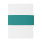 Transformatief Turquoise Moderne Hedendaagse Trouw Uitnodigingen Wikkel (Achterkant Voorbeeld)