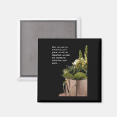 Transformatieve Reis Inspirerend Quote Art Magneet (Voorkant / Achterkant)