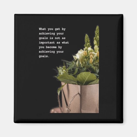 Transformatieve Reis Inspirerend Quote Art Magneet (Voorkant)