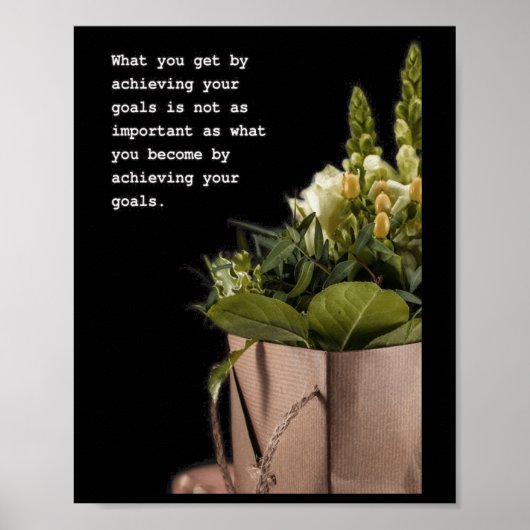 Transformatieve Reis Inspirerend Quote Art Poster (Voorkant)