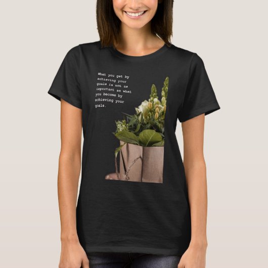 Transformatieve Reis Inspirerend Quote Art T-shirt (Voorkant)