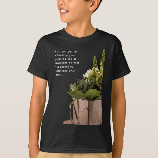 Transformatieve Reis Inspirerend Quote Art T-shirt (Voorkant)