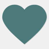 Transformatieve Teal Hart Sticker (Voorkant)
