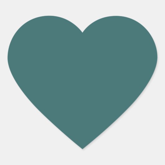 Transformatieve Teal Hart Sticker (Voorkant)