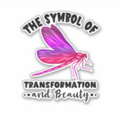 Transformation Beauty Nature Insect Dragonflies Dr Sticker (Voorkant)