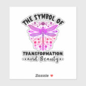 Transformation Beauty Nature Insect Dragonflies Dr Sticker (Vel)