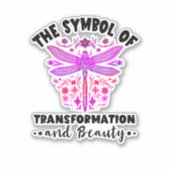 Transformation Beauty Nature Insect Dragonflies Dr Sticker (Voorkant)
