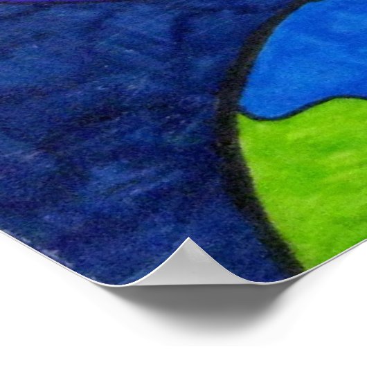 Transformation in Blue Poster (Hoek)