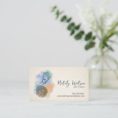 Transformation Line Art Butterfly Life Coach Visitekaartje (Staand voorkant)